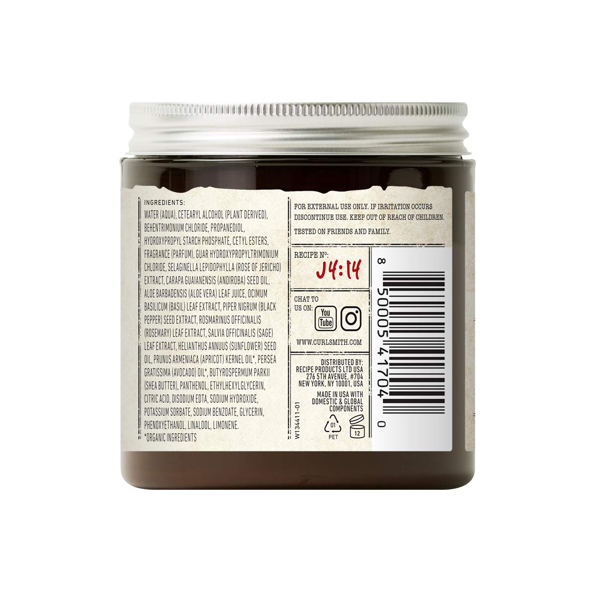 Curlsmith Double Cream Deep Quencher Vegan Moisturising Deep