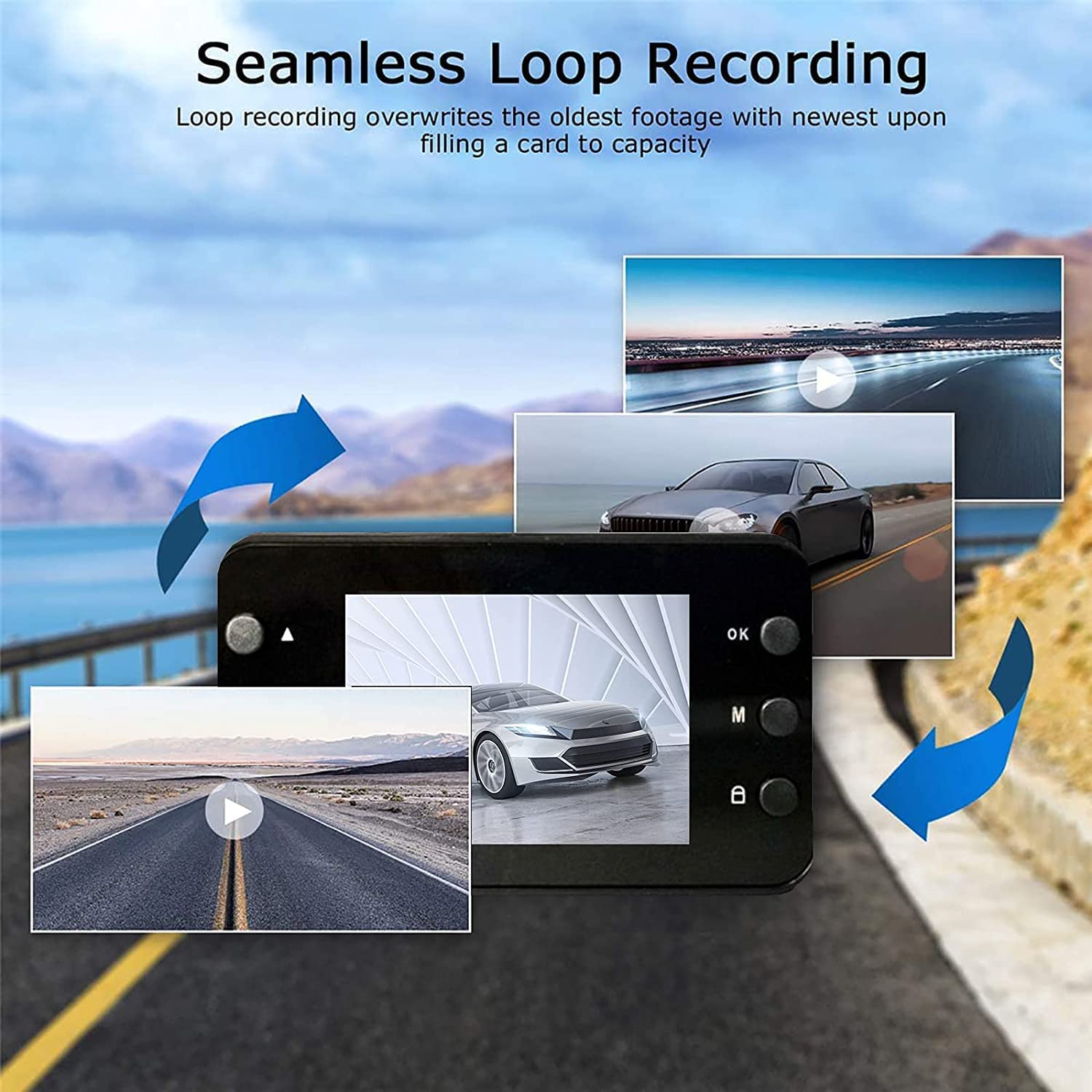 Dash Cam for Cars 1080P FHD Car Dash Camera 2021 New Version Car Camera Recorder 2.4Inch Screen Dash