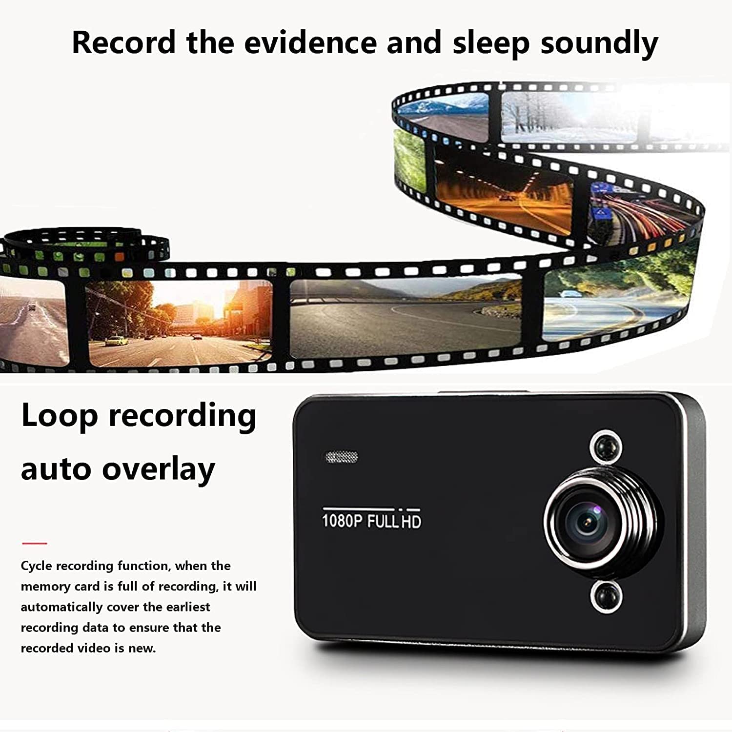 Dash Cam for Cars 1080P FHD Car Dash Camera 2021 New Version Car Camera Recorder 2.4Inch Screen Dash