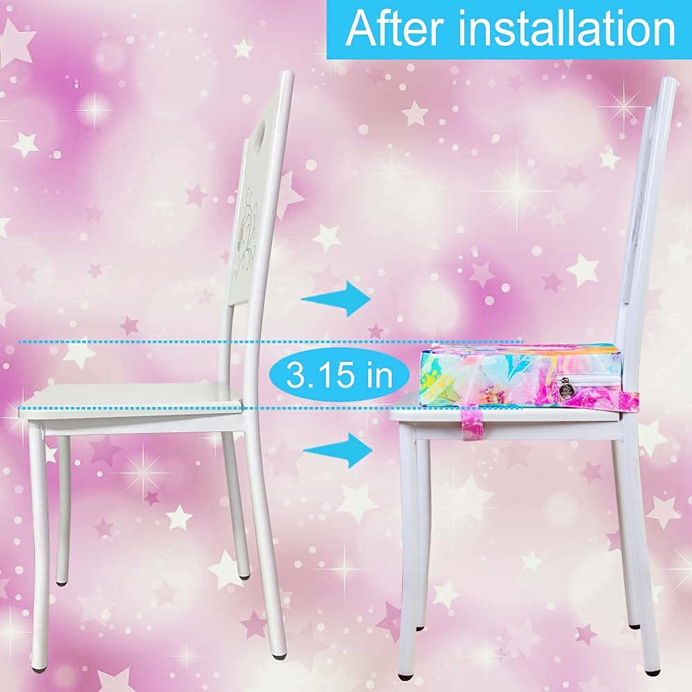 Booster Seat for Dining Table, Toddler Portable Increasing Cushion - Unicorn