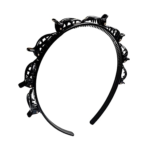 Black Braider Hair Clip Burst Pin Hairdo Bring Hair Hoop Multi storey Wisp Air Weave Head Hoop Styli