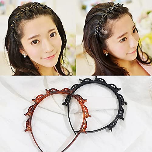 Black Braider Hair Clip Burst Pin Hairdo Bring Hair Hoop Multi storey Wisp Air Weave Head Hoop Styli