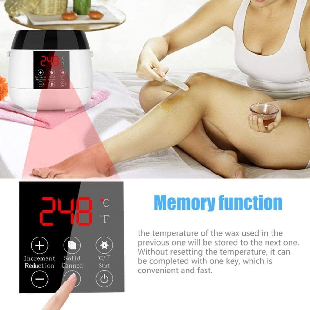 MQSS Wax Warmer Hair Removal Home Waxing Kit Women Men Painless at Home Waxing with 4 Packs Hard Wax