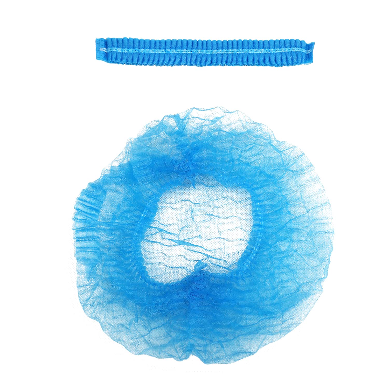 ProtectX Disposable Bouffant (Hair Net) Caps Hair Head Cover Nets 21” (Blue 500 pack)