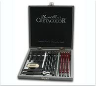Cretacolor Silver Wood Graphite Box Draw Set