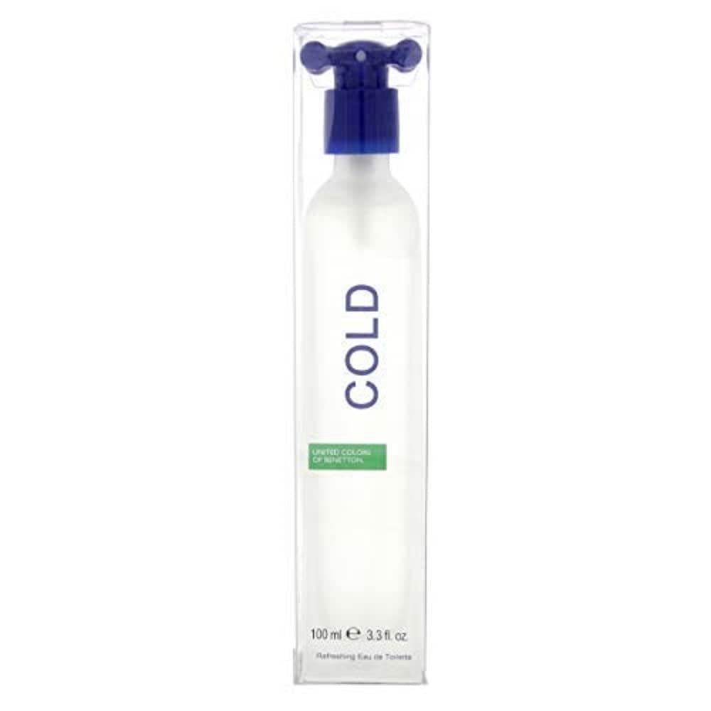 Benetton Cold for Men Eau de Toilette Spray, 3.3 Ounce