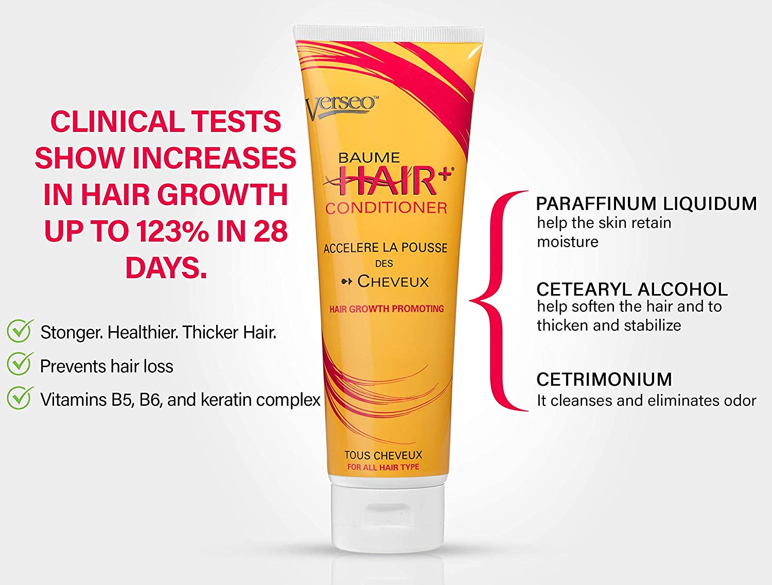 Verseo Sup Hair & Best Hair Growth Shampoo and/or Conditioner Treatment Comb| Repairing Damaged Hair