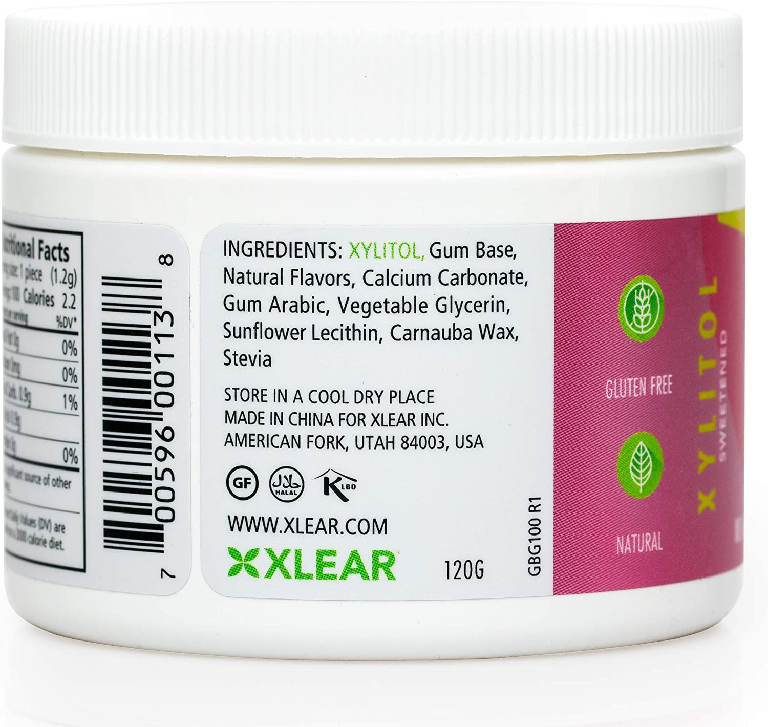 Spry Fresh Natural Xylitol Chewing Gum Dental Defense System Aspartame-Free Sugar Free Gum (Bubble G