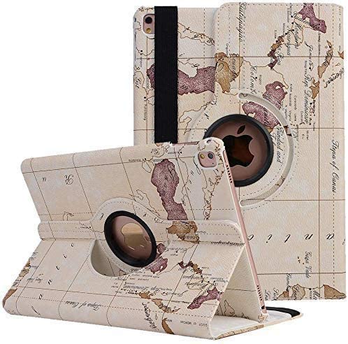 iPad Air 2 Case Cover, MeiLiio PU Leather Slim Smart Cover 360 Degree Rotating Stand Flip Folio Prot