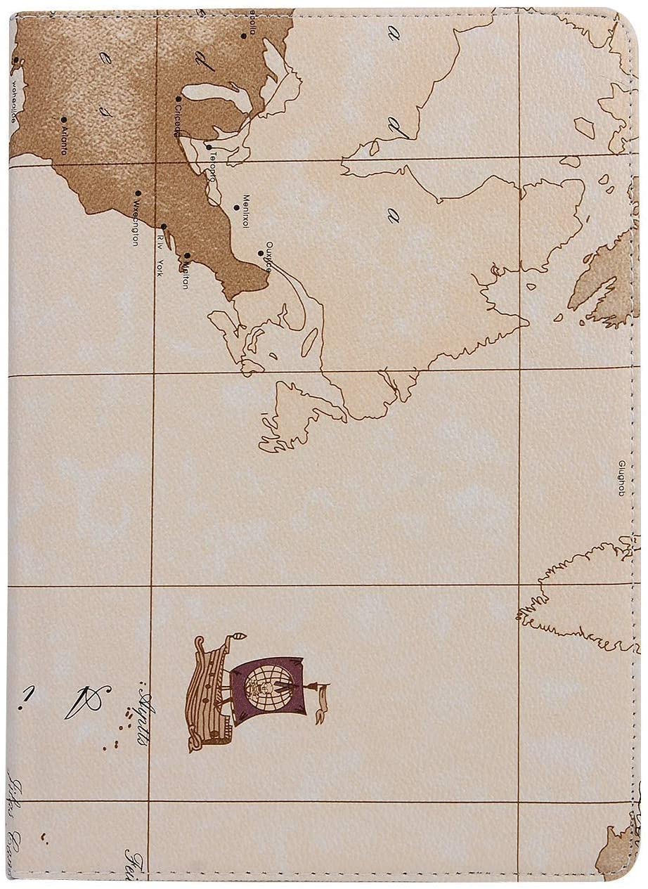 iPad Air 2 Case Cover, MeiLiio PU Leather Slim Smart Cover 360 Degree Rotating Stand Flip Folio Prot