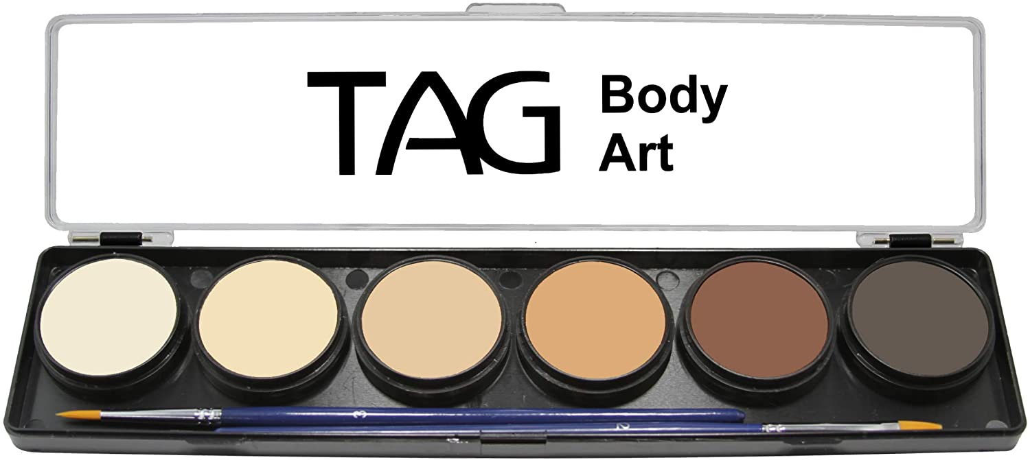 TAG Face & Body Paint - Skin Tone Palette 6 x 10g