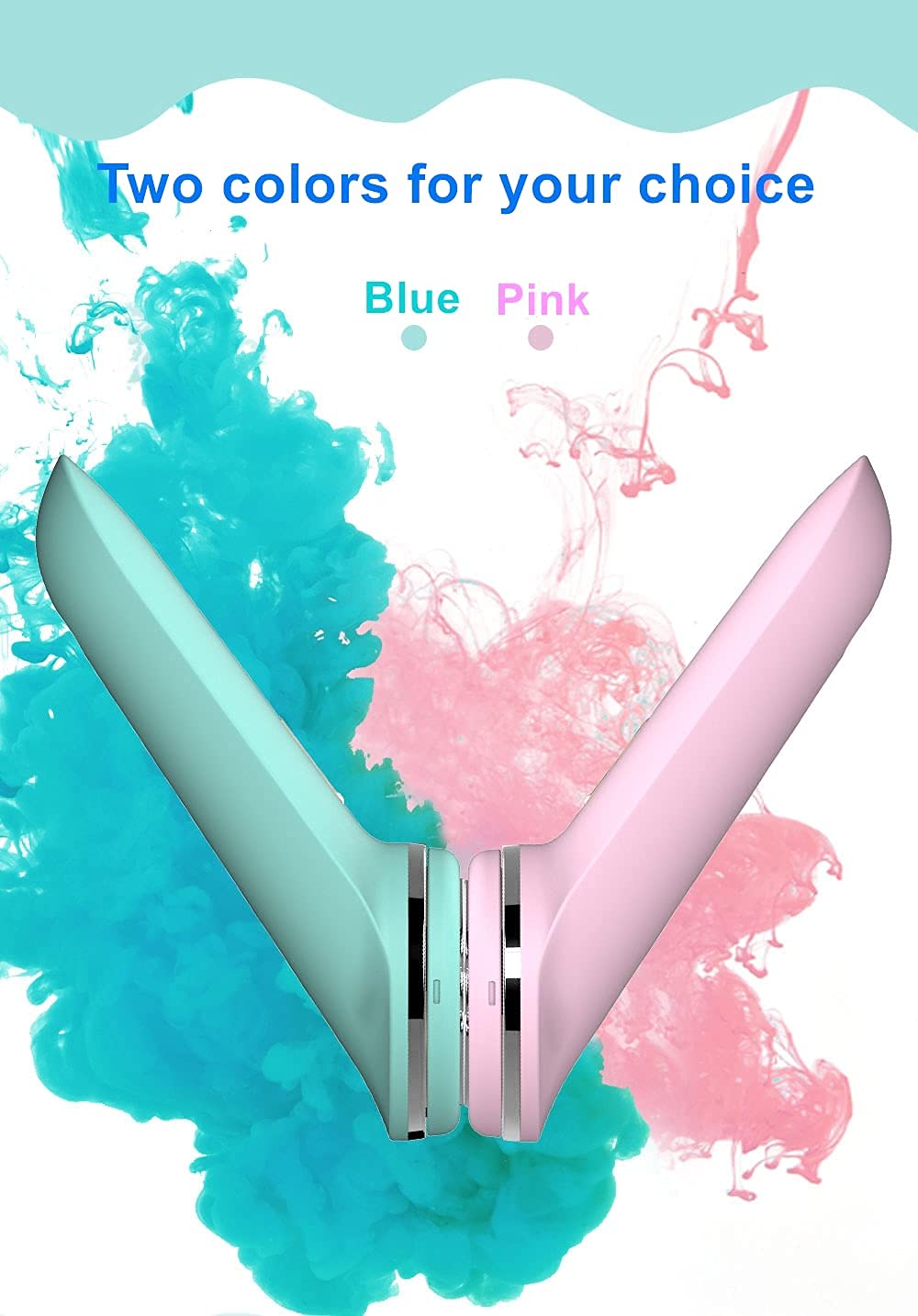 Sonic Facial Cleansing Brush,IPX7 Waterproof,5 Speed Modes, 2 Brush Heads, Rechargeable,For Deep Cle