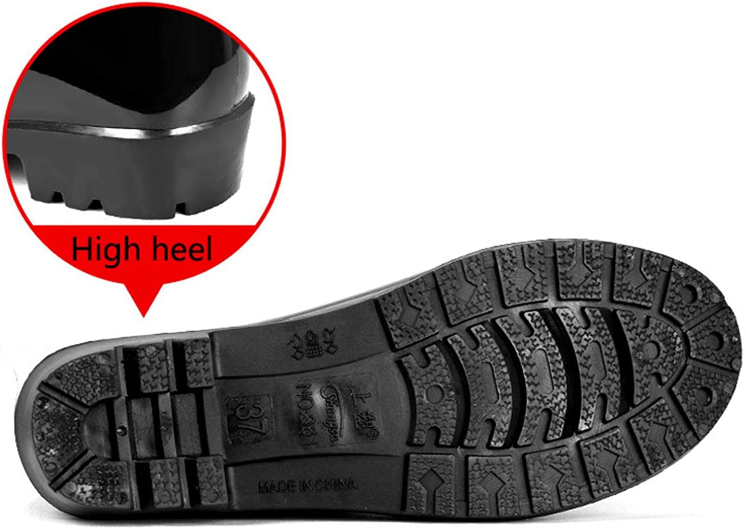 Aunimeifly Short rain Boots for Women and Waterproof Garden Shoes Stylish Light Ankle Rain Shoes and