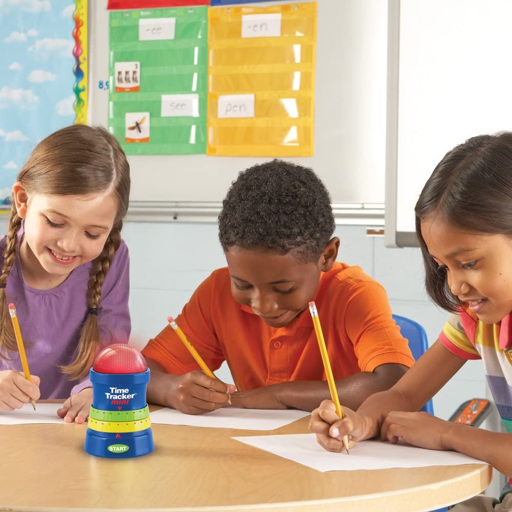 Learning Resources Time Tracker Mini Visual Timer, Classroom Timer, Hand Washing Timer, Auditory and