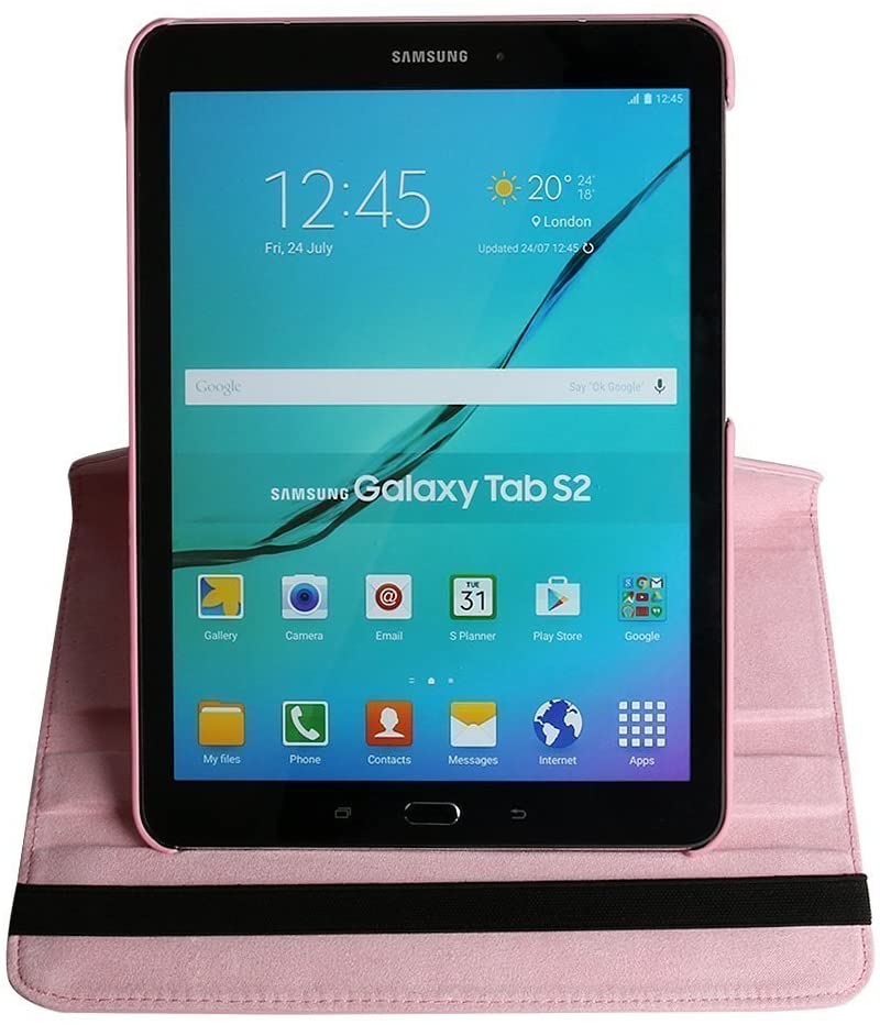 Samsung SM-T820 Case Cover,INorton 360 Degree Rotating Stand Smart Case,Premium PU Leather Full-Body