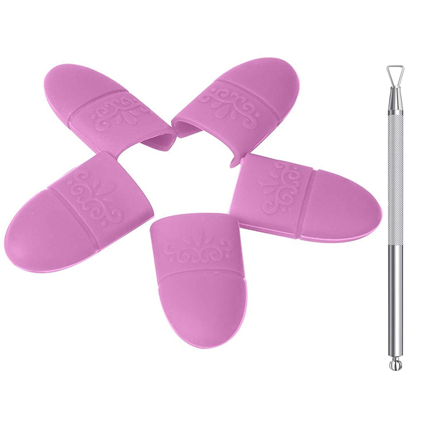 Nail Polish Remover Wrap Clips Soft Silicone Nails Art Soak Off Clip, UV Nail Polish Remover Clips S