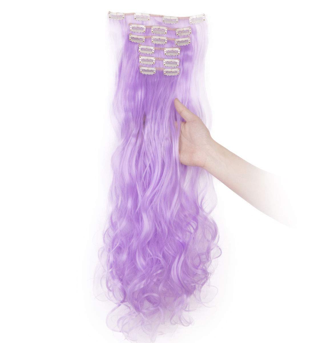 6Pcs 16Clips Thick Soft Hair Clip in Hair Extension Curly Straight Hair Clip on Synthetic Hair Exten