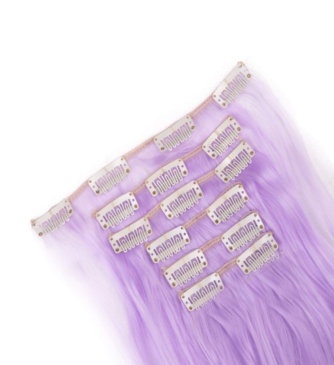 6Pcs 16Clips Thick Soft Hair Clip in Hair Extension Curly Straight Hair Clip on Synthetic Hair Exten