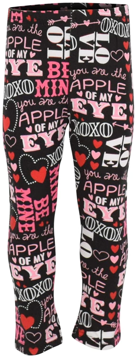 Unique Baby Girls Valentine's Day Outfit Ruffle Top Legging Set