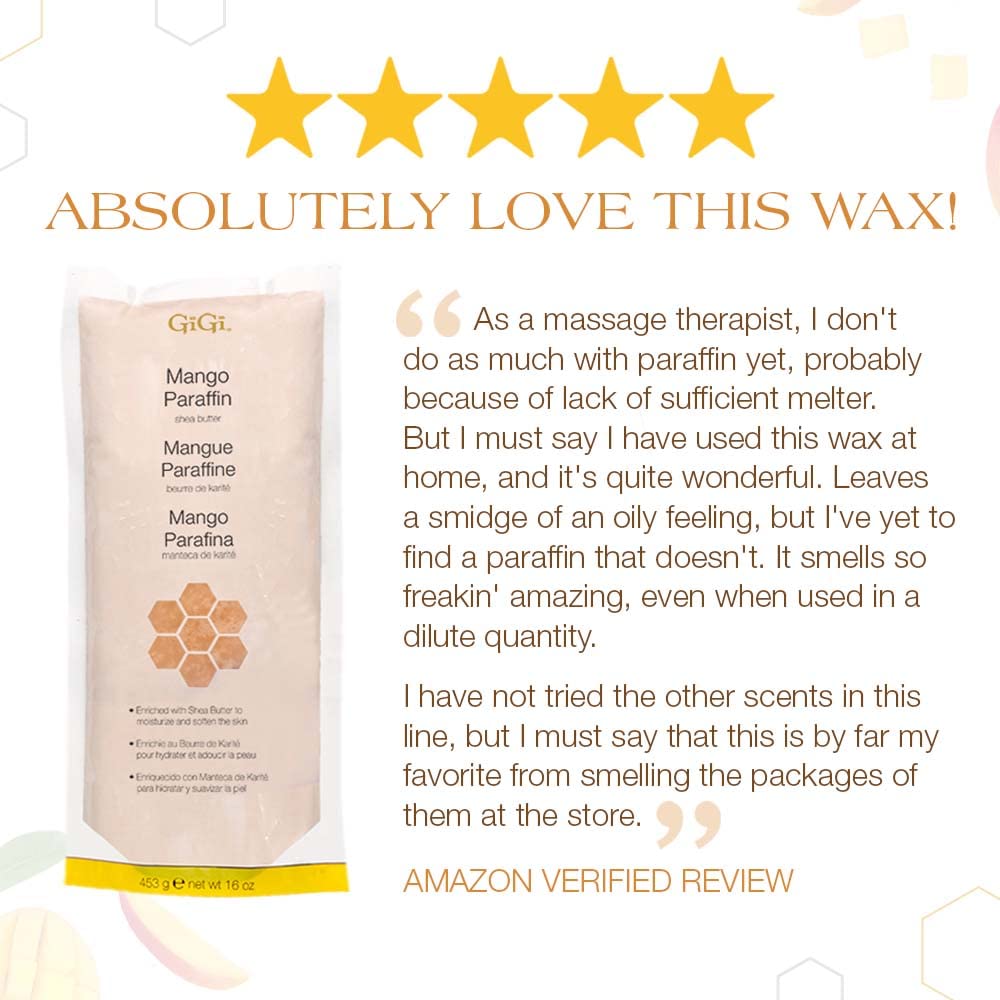 GiGi Mango Paraffin Wax with Shea Butter, 16 oz