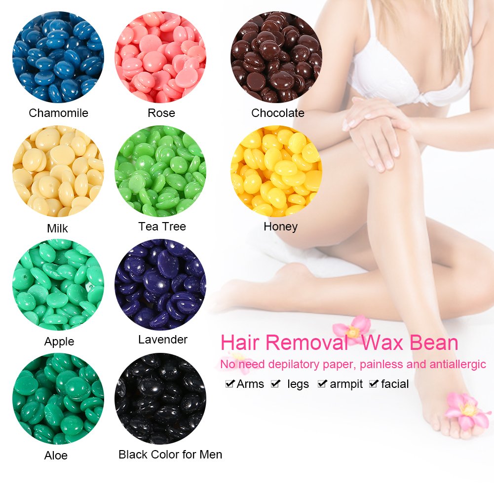 Wax Bean, 50g Per Bag Depilatory Hard Wax Waxing Bean Arm Body Bikini Hair Removal (#7)
