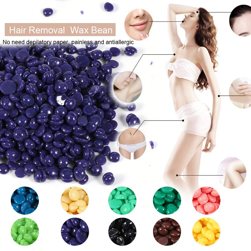 Wax Bean, 50g Per Bag Depilatory Hard Wax Waxing Bean Arm Body Bikini Hair Removal (#7)