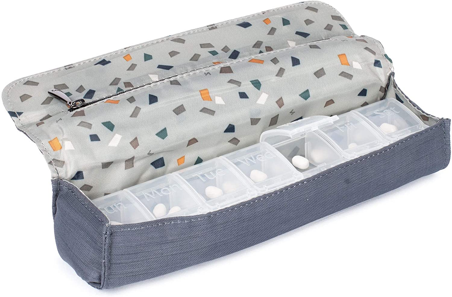 Lug Choo Pill Organizer, Brushed Grey, One Size