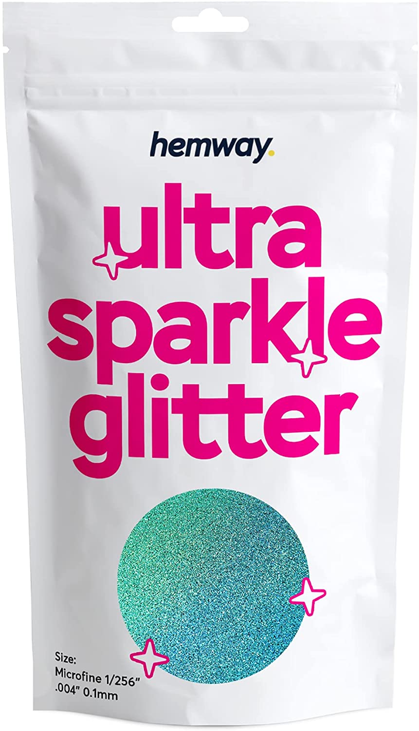 Hemway Premium Ultra Sparkle Glitter Multi Purpose Metallic Flake for Arts Crafts Nails Cosmetics Re