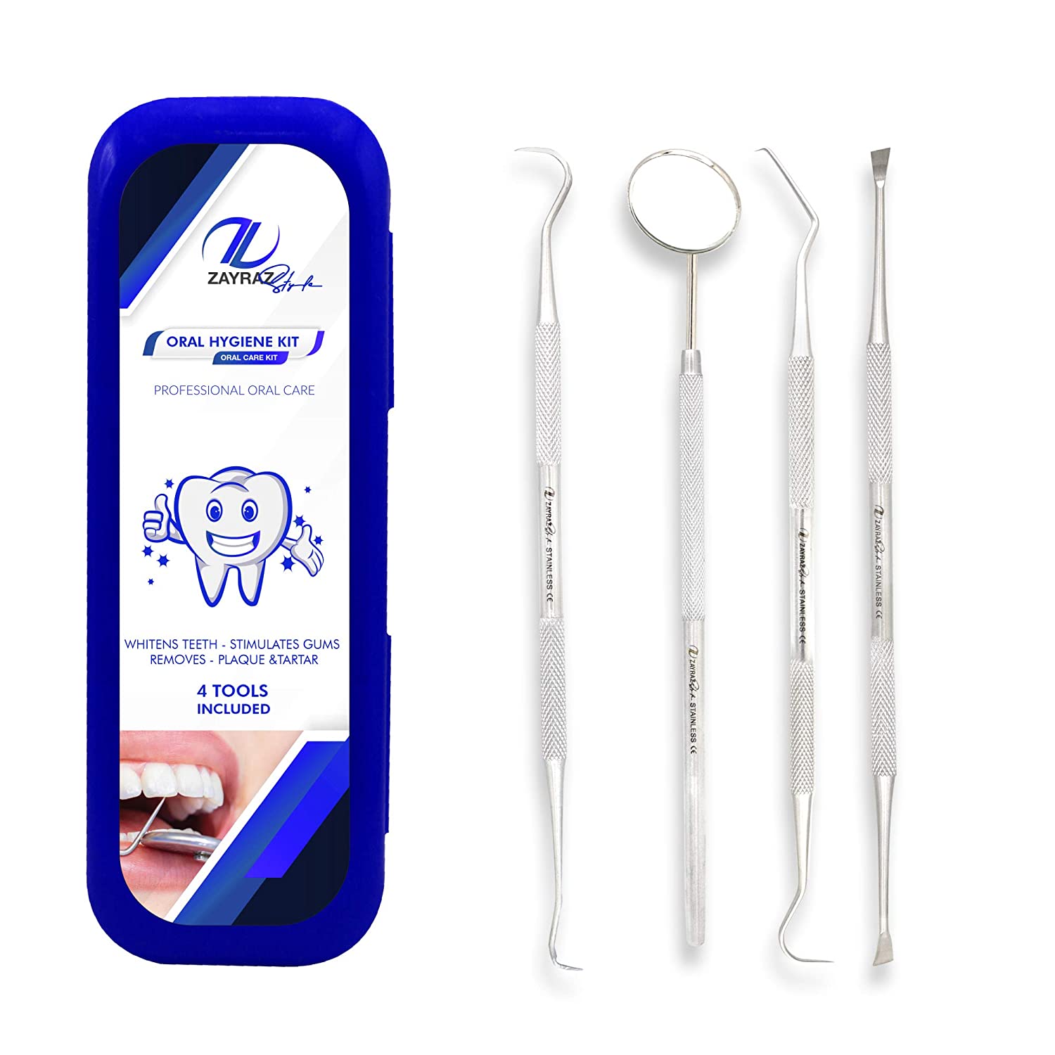 Zayraz Dental Care Set Dentist Tools Kit, Professional Calculus and Plaque Remover Set, Dental Hygie