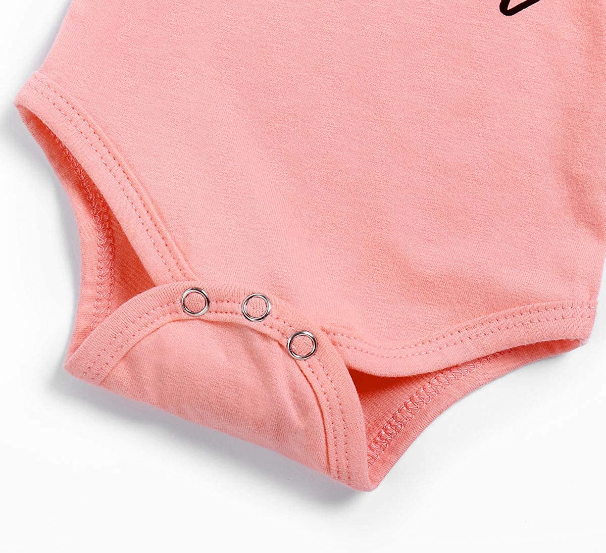 Newborn Baby Girl Clothes Outfit Infant Romper Bodysuit Ruffle Floral Summer Short Sleeve Pants 3Pcs