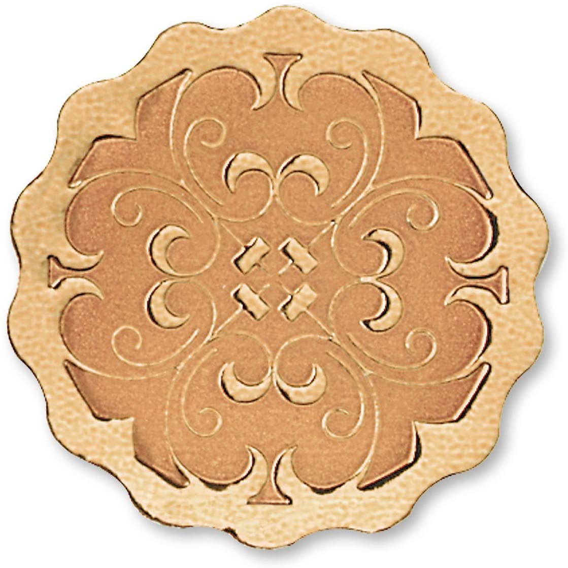 PaperDirect Scalloped Embossed Foil Certificate Seals, 32 Count (Bronze)