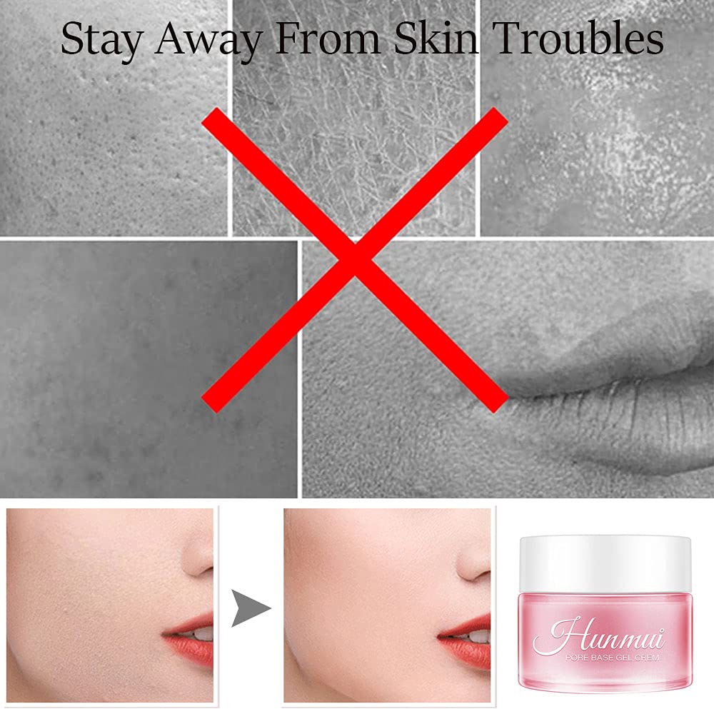 Hunmui Face Primer Pore Base Gel Cream, Isolation Concealer Cream, Porefessional Face Foundation Pri