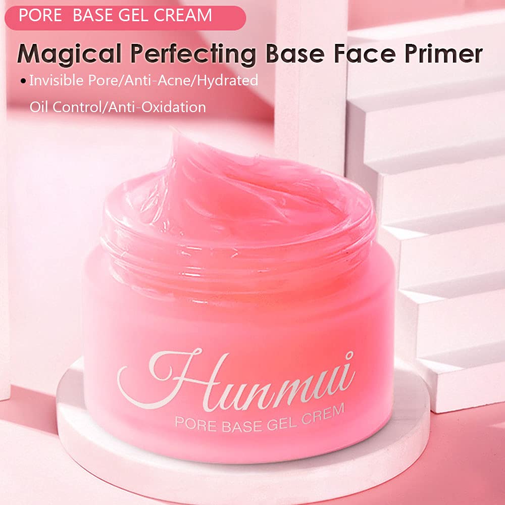 Hunmui Face Primer Pore Base Gel Cream, Isolation Concealer Cream, Porefessional Face Foundation Pri