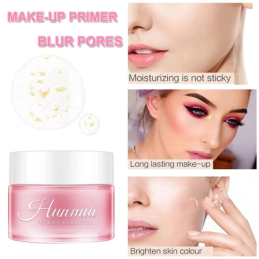 Hunmui Face Primer Pore Base Gel Cream, Isolation Concealer Cream, Porefessional Face Foundation Pri