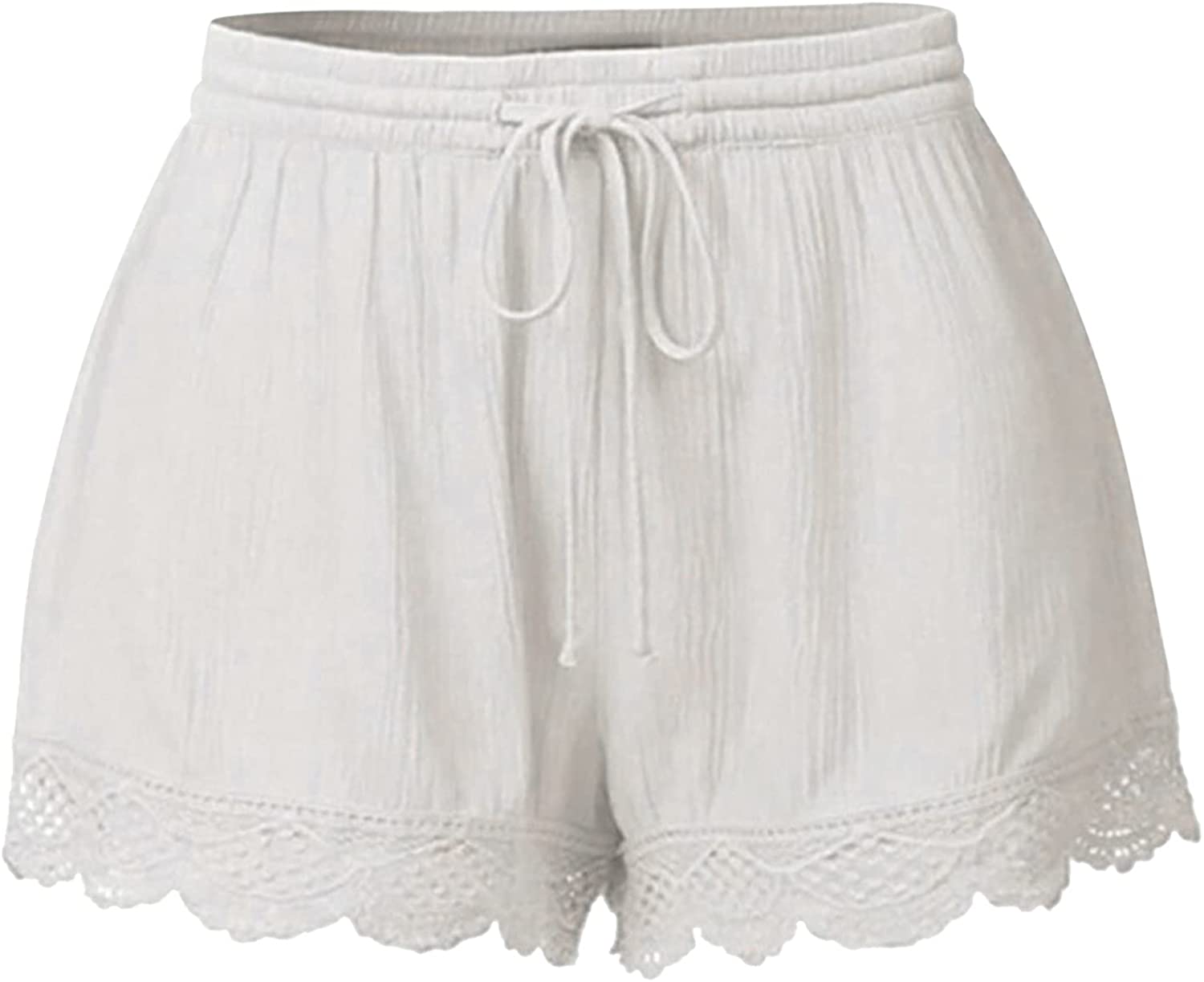 FNJJLU Women Shorts High Waist Loose Fit Yoga Fitness Shorts Comfy Workout Gym Shorts with Drawstrin