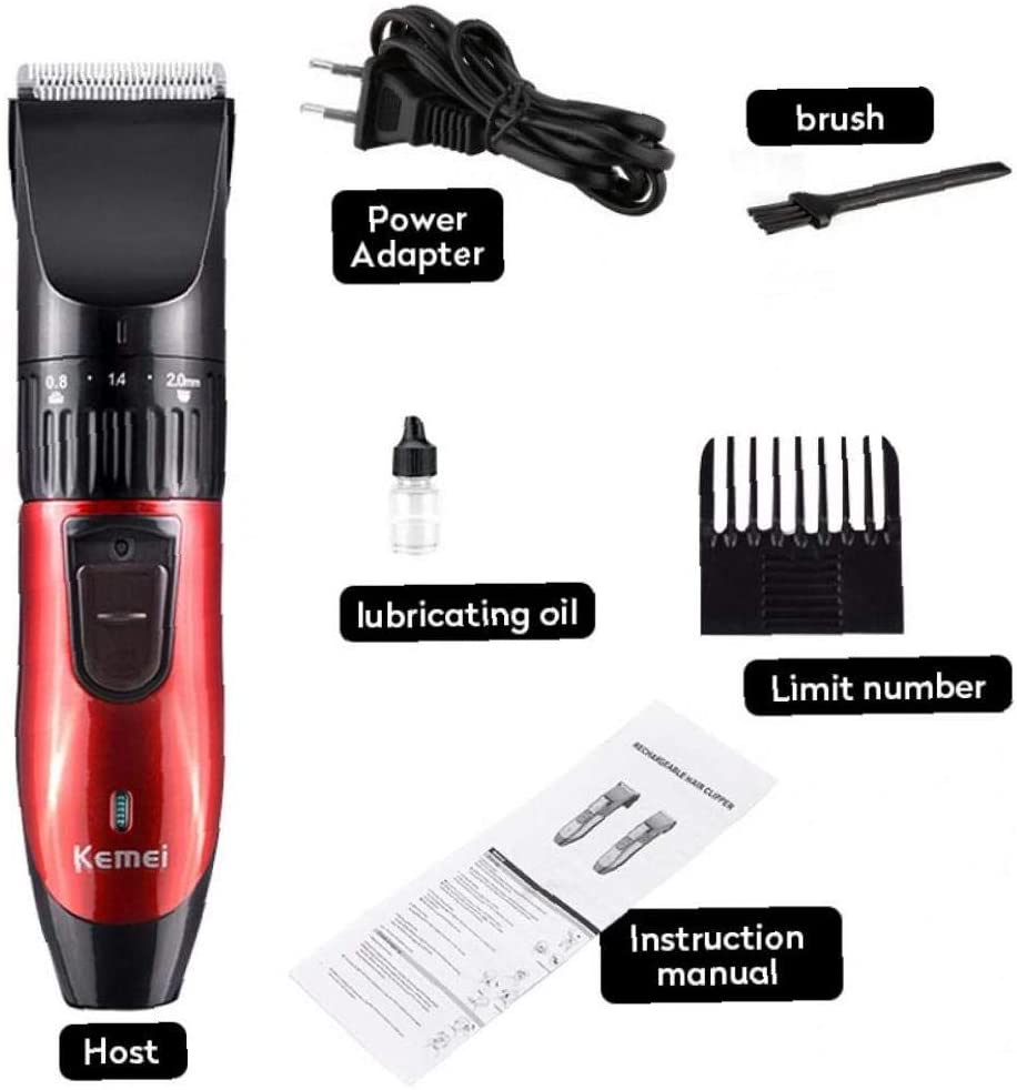 Aisoway Hair Clipper Rechargeable Hair Cutting Machine Trimmer Beard Shaver Hairstyling Tool for Man