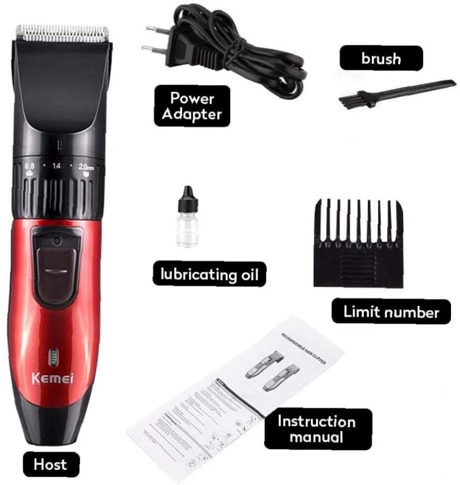 Aisoway Hair Clipper Rechargeable Hair Cutting Machine Trimmer Beard Shaver Hairstyling Tool for Man
