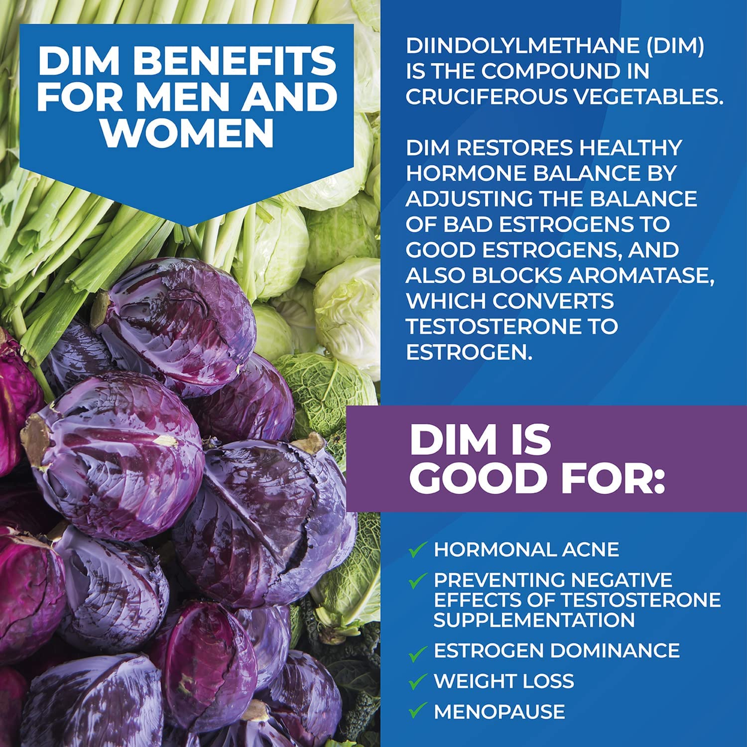 NewLife Naturals Diindolylmethane DIM Supplement: 300mg DIM Estrogen Metabolism Supplements - Hormon