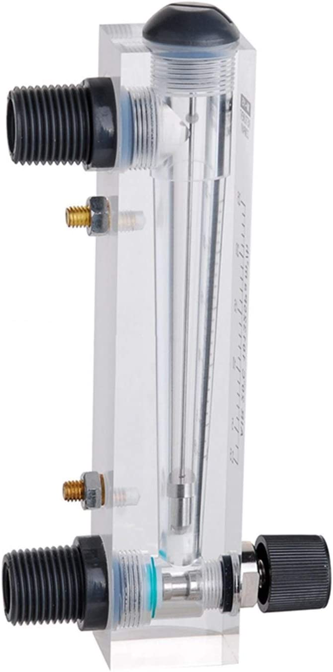 Solenoid Liquid Flowmeter Water Flow Meter Panel Rotameter with Control Valve LZM-15T 0.2-2LPM 0.2-3