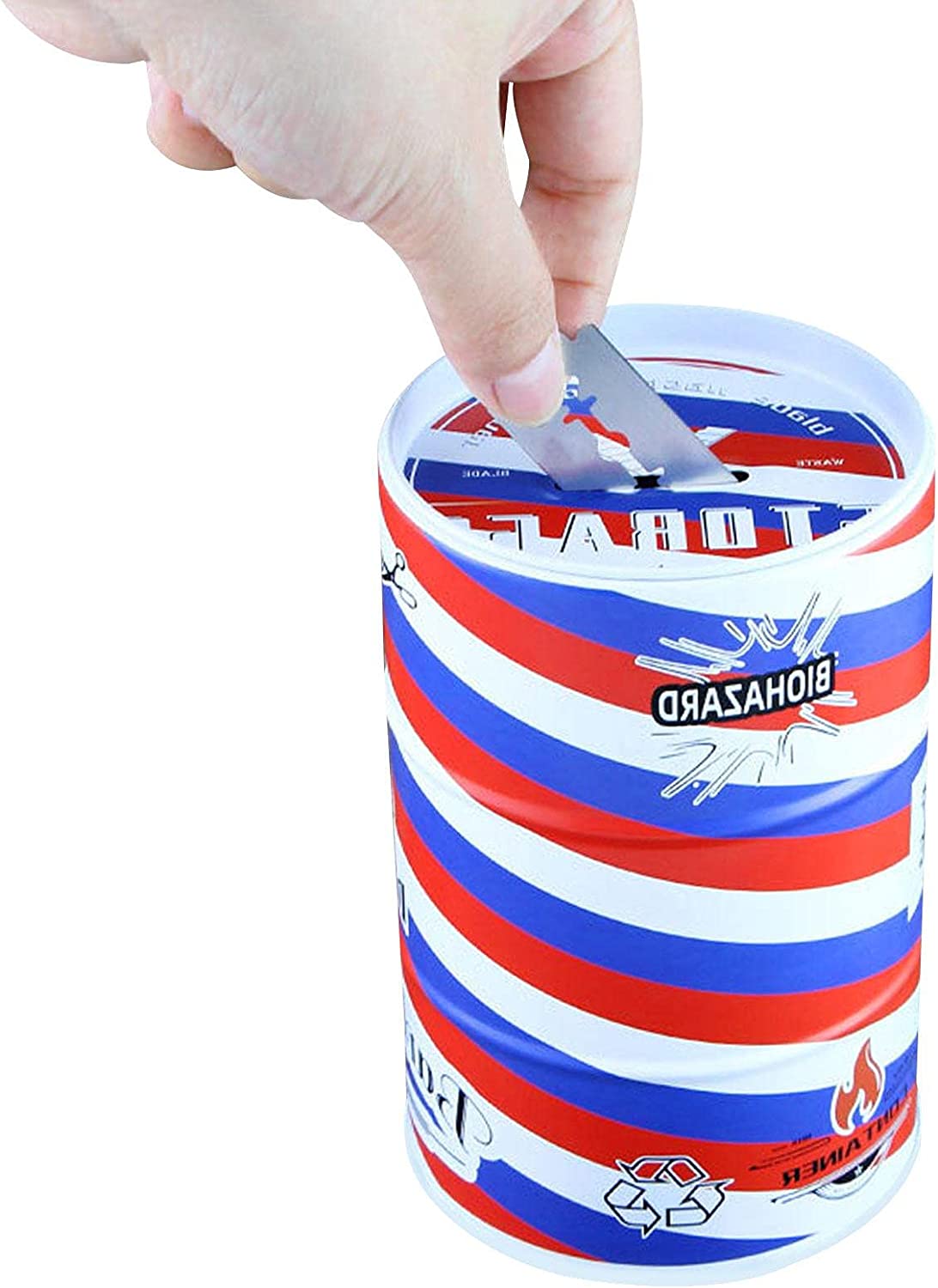 Sharps Disposal Container | Blade Disposal Case with Mailbox Style Lid Biohazard Needle and Syringe 