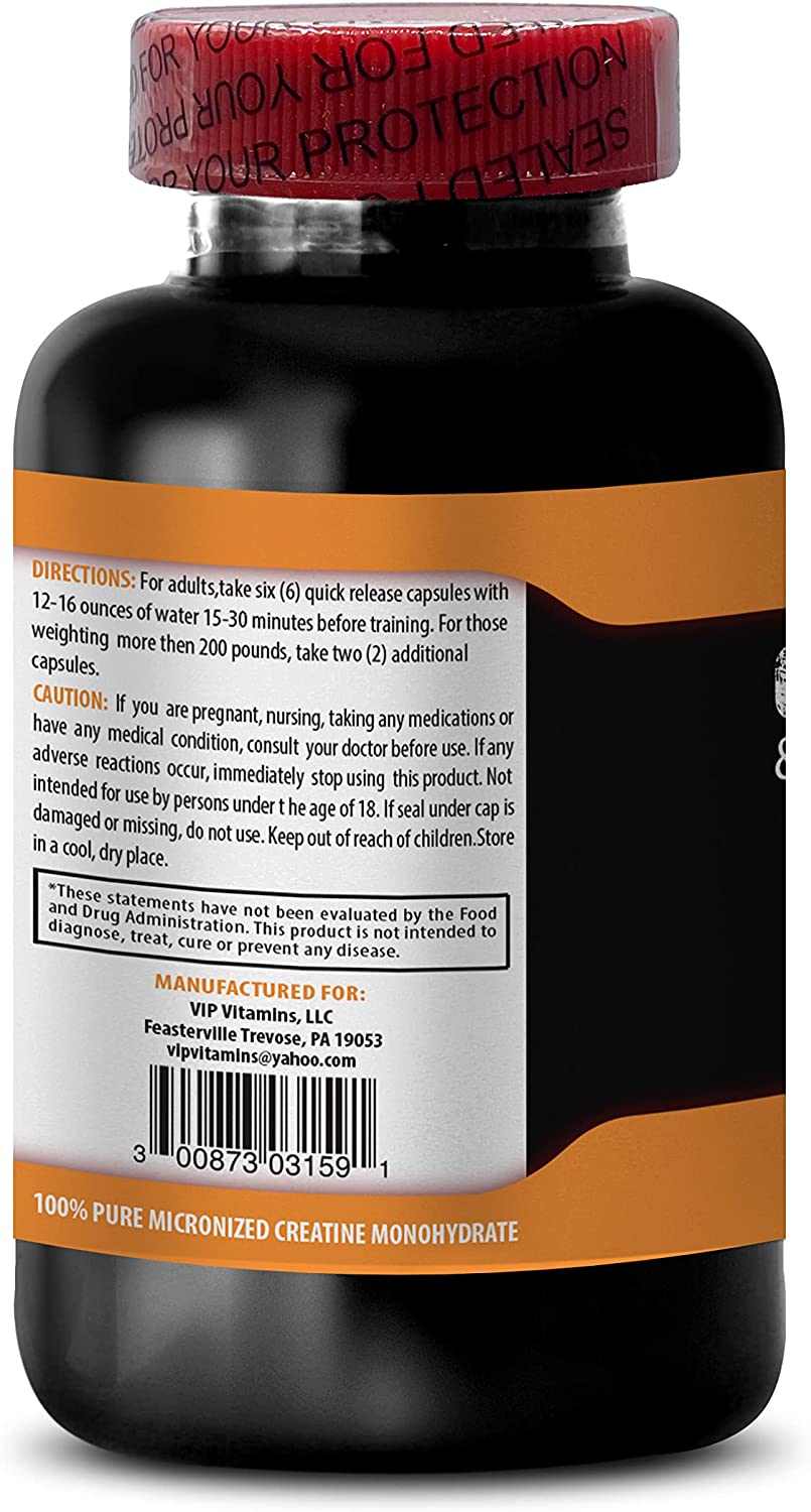 Nitric Oxide Capsules - CREATINE & Nitro Pump Complex - l-arginine Capsules, 1 Bottle (90 Capsules)