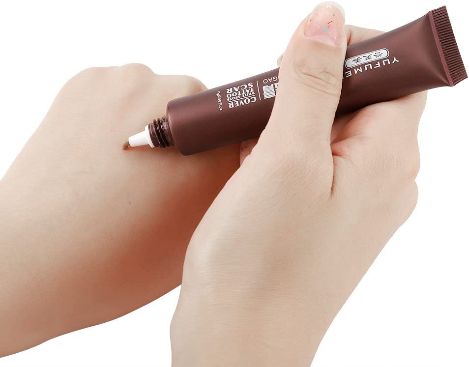 Scar Tattoo Concealer, Waterproof Fast Coloring Hiding Spots Birthmarks Cream Long-Lasting Professio