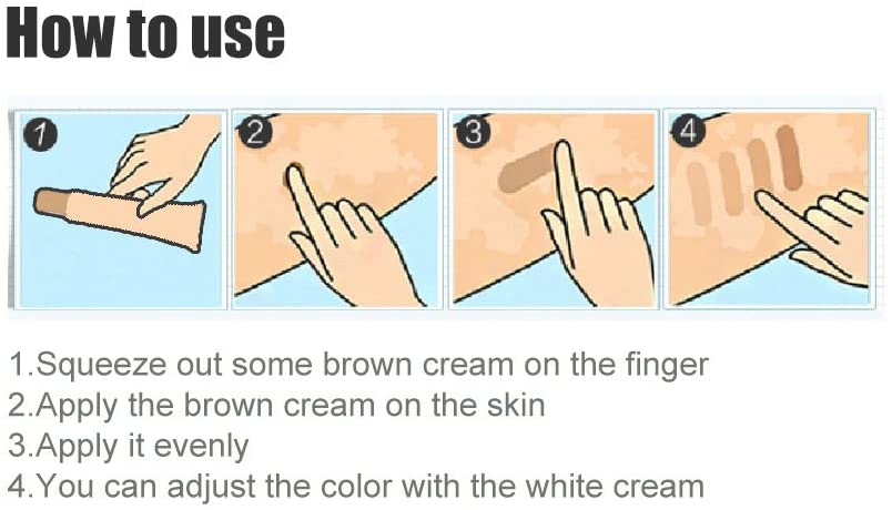 Scar Tattoo Concealer, Waterproof Fast Coloring Hiding Spots Birthmarks Cream Long-Lasting Professio