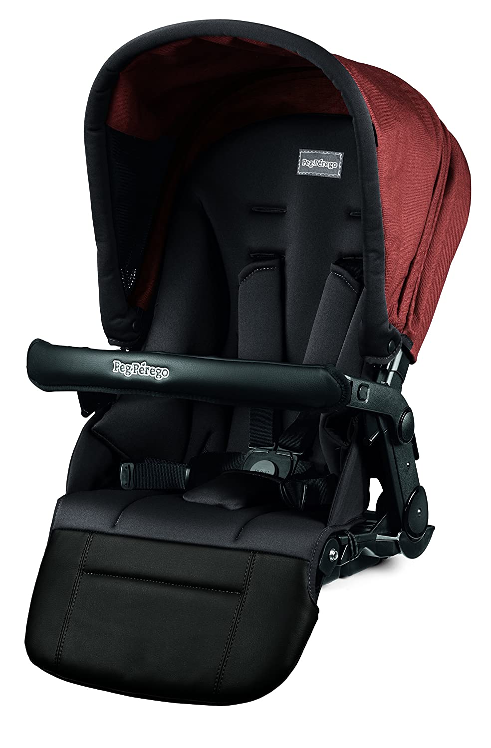 Peg Perego Pop-Up Seat for Team, Duette and Triplette Strollers, Terracotta
