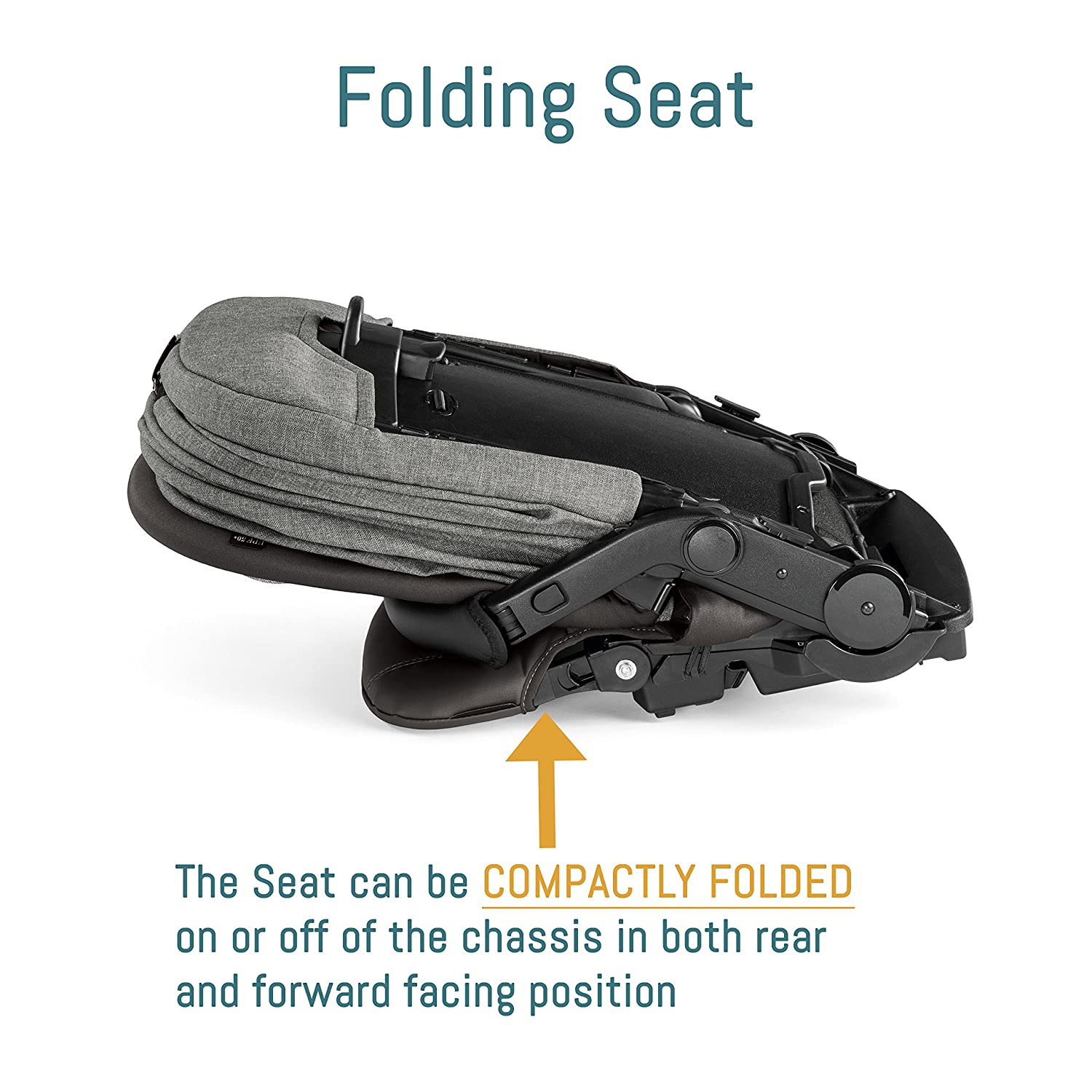 Peg Perego Pop-Up Seat for Team, Duette and Triplette Strollers, Terracotta