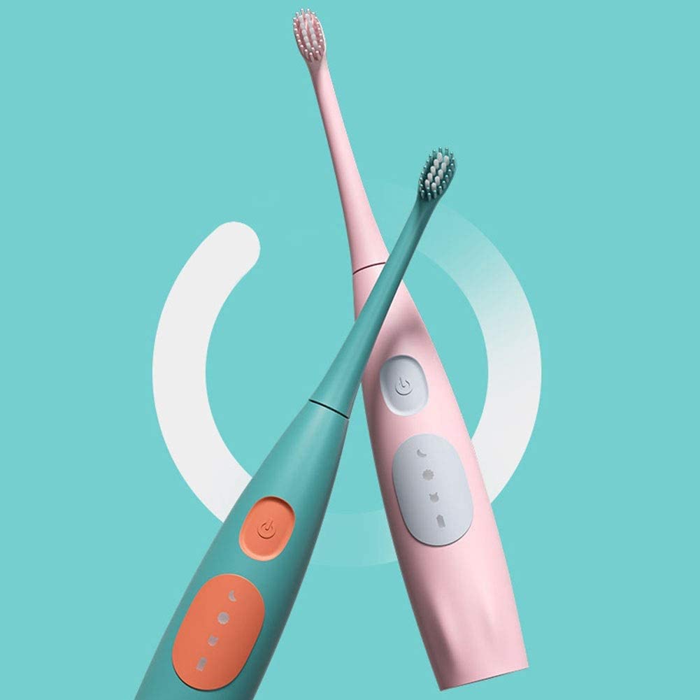 WCN Toothbrushes Kids Electric Toothbrush Rechargeable 3 Modes with Memory 2 Min Timer for Ages 3-12