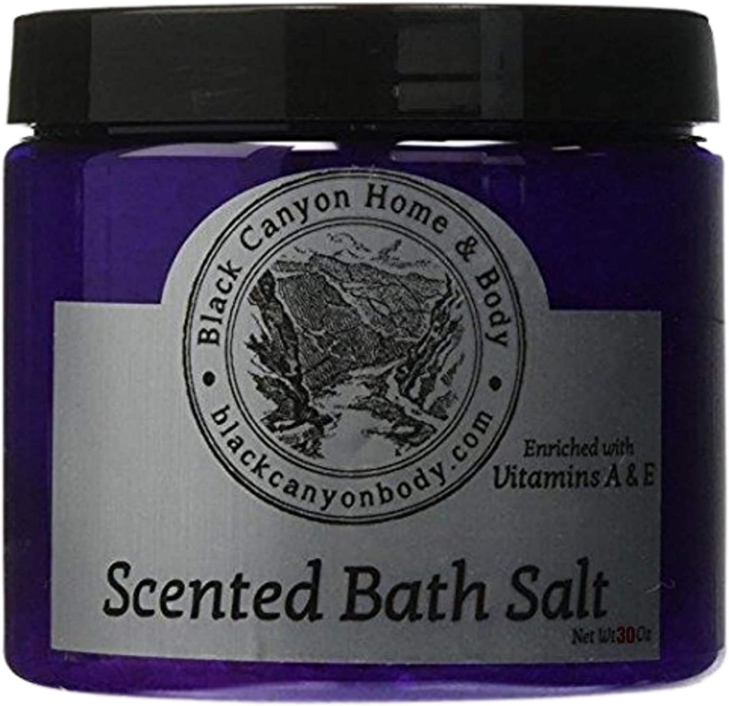 Black Canyon Papaya & Wildflower Scented Sea Salt Bath Soak, 24 Oz Jar (2 Pack)