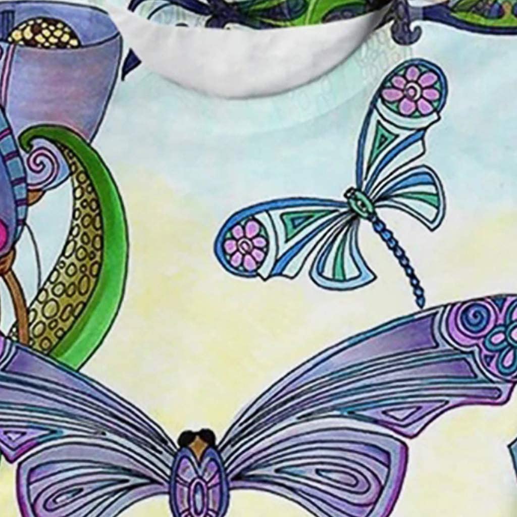 Dosoop Unique Casual Tee Shirts 3D Animal Printed Women Crewneck Tops Novelty T-Shirt Loose Plus Siz