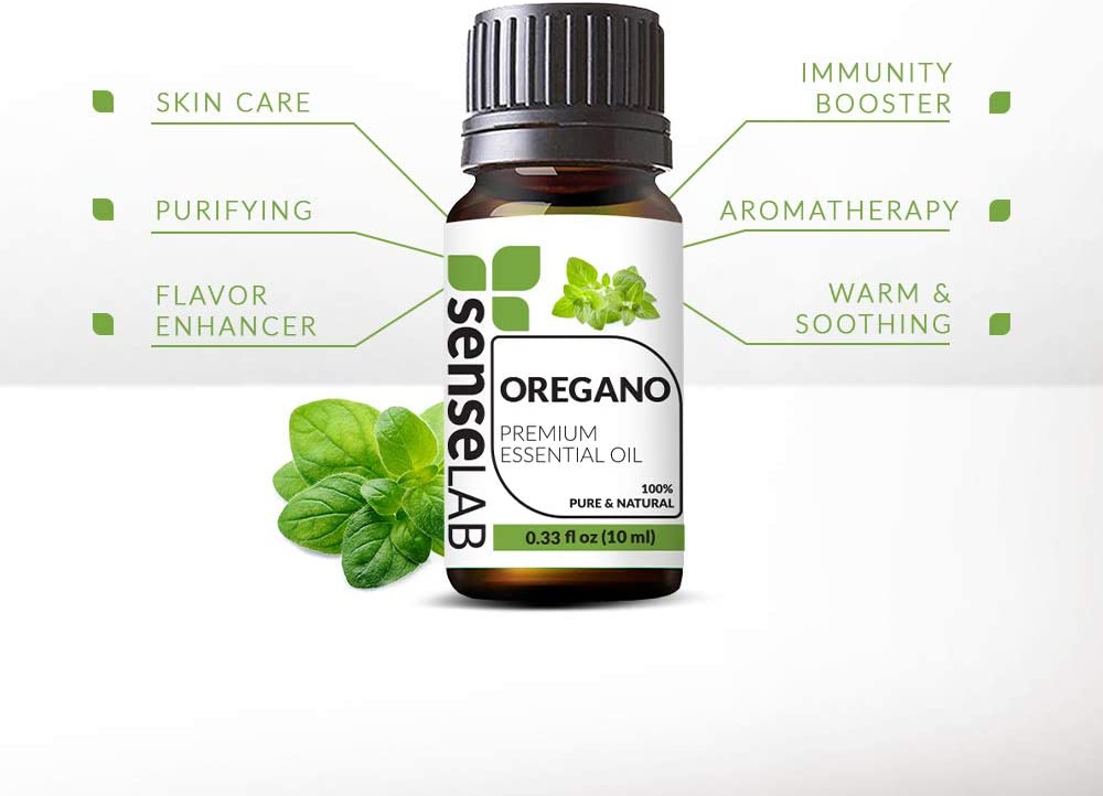 SenseLAB Oregano Essential Oil - 100 % Pure Extract Oregano Oil Therapeutic Grade - Skin Care Oil (1