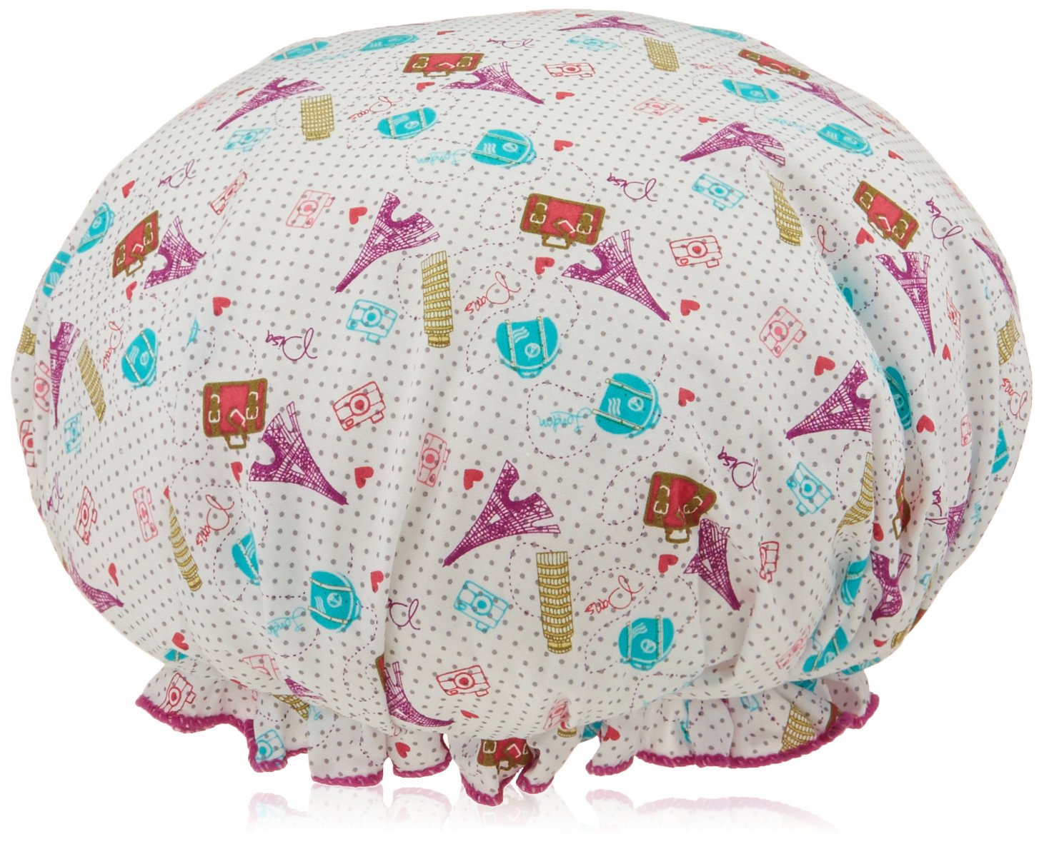 Bath Accessories Bouffant Shower Cap, World Traveler
